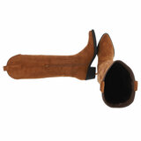 Hoge camel suede western-biker laars Cheryl_