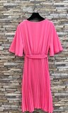 Korte rose cross heart plisse jurk _