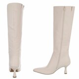 Hoge beige laars Clarissa_
