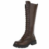 Bruine hoge veterboot Marja_