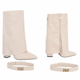 Beige laars met omslag Binti_