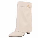 Beige laars met omslag Binti_