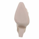 Half hoge beige daimen western-biker laars Lara_
