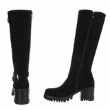 Zwarte hoge suede laars Carsu_
