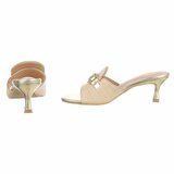 Beige-gouden mule Carina_