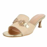 Beige-gouden mule Carina_