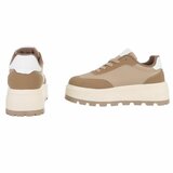 Kaki bruine lage sneaker Ceyla_
