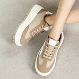 Kaki bruine lage sneaker Ceyla_