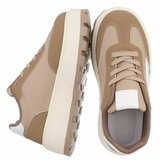 Kaki bruine lage sneaker Ceyla_