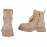 Beige suede boot Gilda_