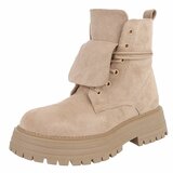 Beige suede boot Gilda_
