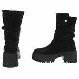 Zwarte suede boot Funda_