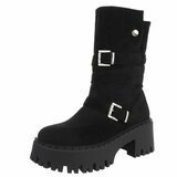 Zwarte suede boot Funda_