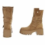 Kaki bruine suede boot Funda_