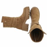 Kaki bruine suede boot Funda_