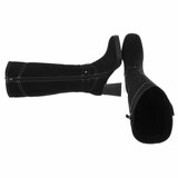 Zwarte suede hoge laars Aliki_