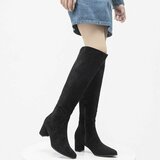 Zwarte daimen overknee laars Anoeshka_