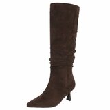 Hoge bruine suede laars Clarissa_