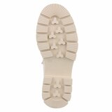 Beige enkellaarsje Chanaya_