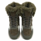 Donker groene daimen winterboot Dietie_
