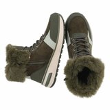 Donker groene daimen winterboot Dietie_