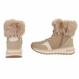 Kaki bruine daimen winterboot Dietie_