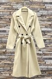 Elegante beige 3-4 jas in wolmix_