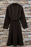 Elegante bruine 3-4 jas in wolmix_