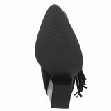 Halfhoge zwarte daimen laars Corina_
