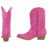 Fuchsia daimen biker/western boot Arciela_