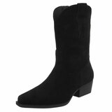 Zwart daimen biker/western boot Arciela_