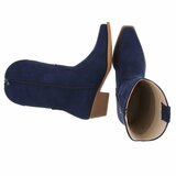 Donker blauwe daimen biker/western boot Arciela_