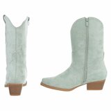 Licht groene daimen biker/western boot Arciela_