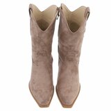 Kaki bruine daimen biker/western boot Arciela_