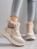 Beige hoge winter sneaker Kenzy_