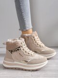 Beige hoge winter sneaker Kenzy_