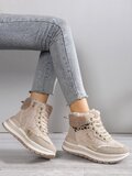 Beige hoge winter sneaker Kenzy_