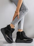 Zwarte hoge winter sneaker Kenzy_