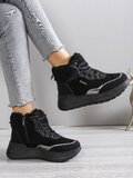 Zwarte hoge winter sneaker Kenzy_