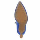 Saffier blauw daimen enkellaarsje Adiva_