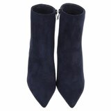 Donker blauw daimen enkellaarsje Adiva_
