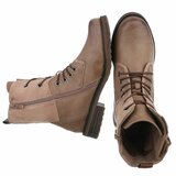 Kaki bruine boot Christien_