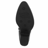 Zwart western-biker enkellaarsje Delphine_