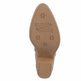 Kaki bruin western-biker enkellaarsje Delphine_