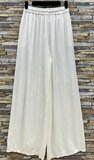 Ecru witte broek in satin_