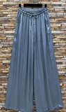 Jeans blauwe broek in satin_