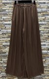 Donker bruine broek in satin_