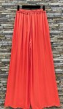 Pantalon rouge corail en satin_