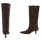 Hoge bruine suede laars Carlien_