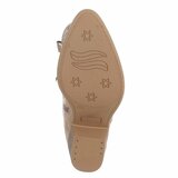 Hoge kaki bruine suede western-biker laars Charis_